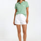 SANDBURGRITTER SHOP DAMEN POLO SHIRT GRÜN detail