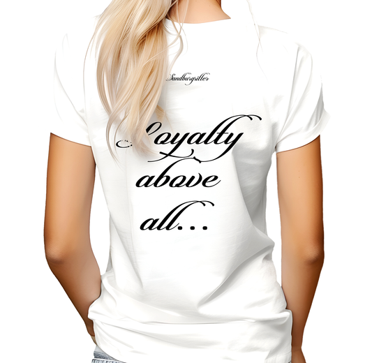 SANDBURGRITTER® DAMEN T-SHIRT LOYALTY white • SANDBURGRITTER® SHOP • www.sandburgritter.shop