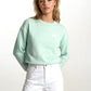 SANDBURGRITTER SHOP DAMEN SWEATSHIRT MAGIC MINT detail