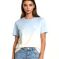 SANDBURGRITTER SHOP DAMEN T-SHIRT AQUA detail