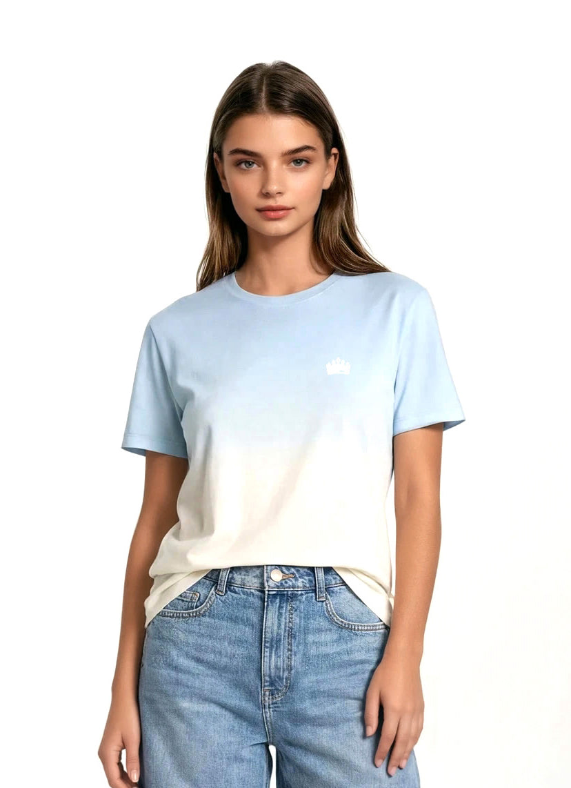 SANDBURGRITTER SHOP DAMEN T-SHIRT AQUA detail