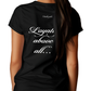 SANDBURGRITTER SHOP DAMEN T-SHIRT LOYALTY black backview