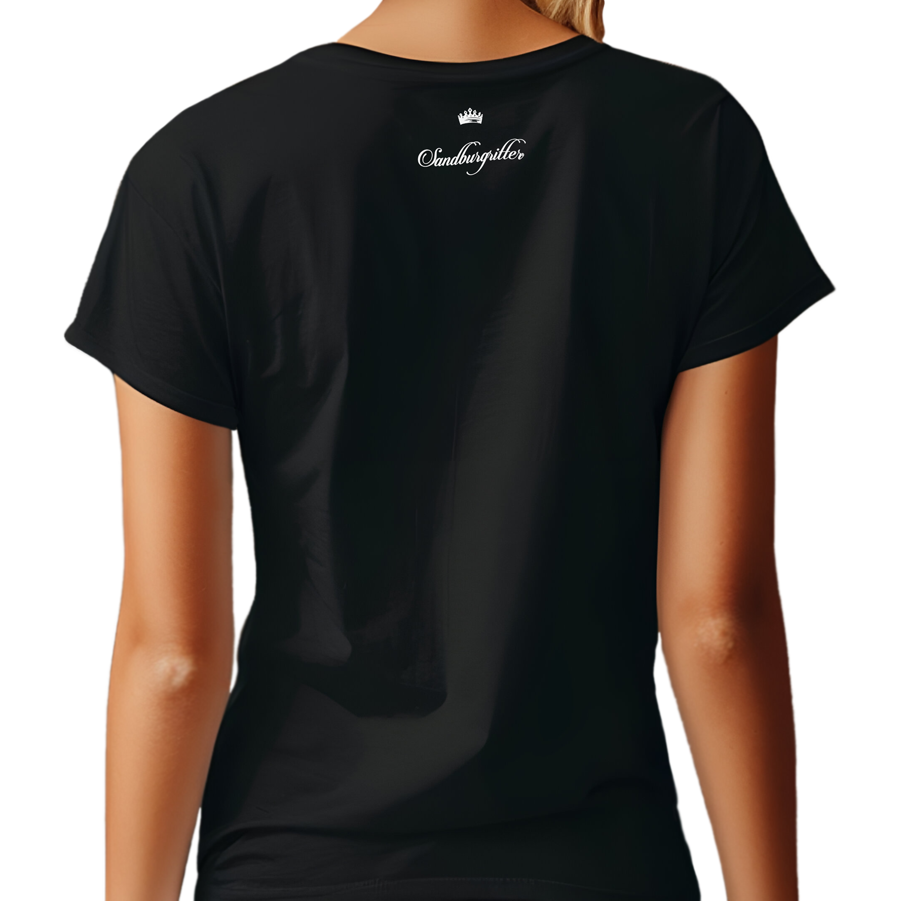 SANDBURGRITTER® SHOP • DAMEN T-SHIRT PEGASUS black • www.sandburgritter.shop