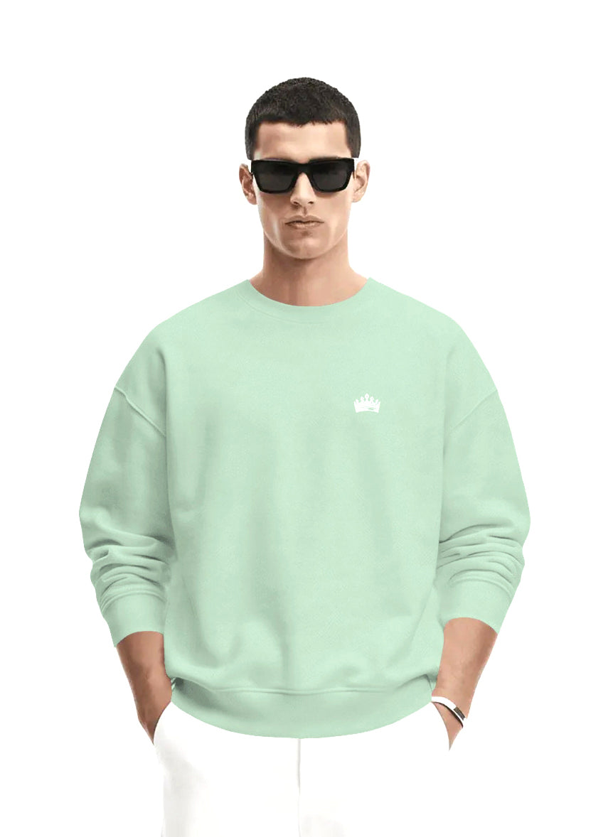 SANDBURGRITTER SHOP LUXURY STREETWEAR HERREN SWEATSHIRT MAGIC MINT